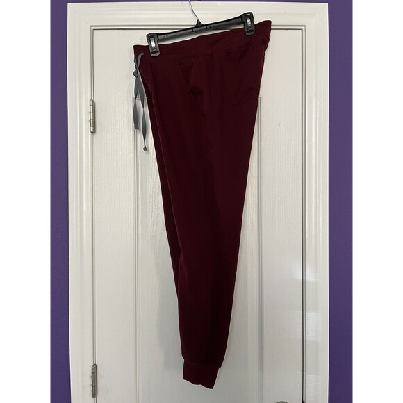 FIGS Zamora 2.0 Jogger Scrub Pants Burgundy W18SW2005 PO 1645 Size Small - Picture 8 of 11